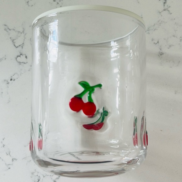 Anthropologie Cherry 🍒 Icon Drinking Glass - Picture 9 of 12